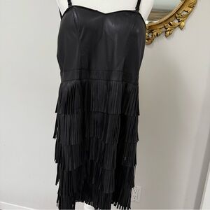 Guess Black Fringe Dress